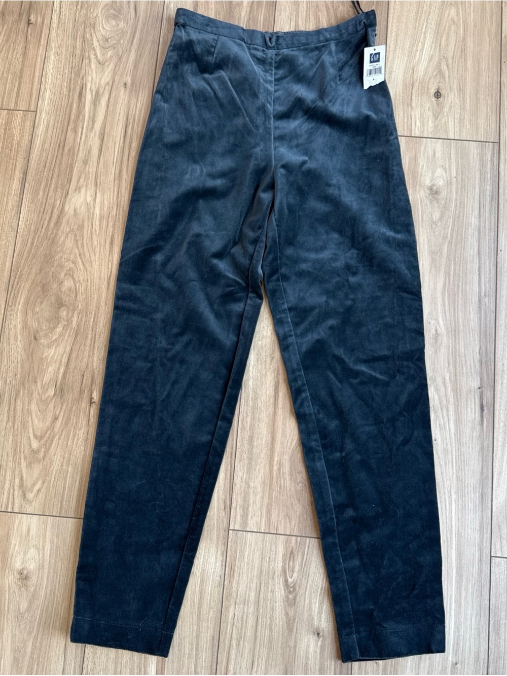 Gap High Rise Velvet Vintage Slim Pant-Black -Size 4 New With Tags Retro